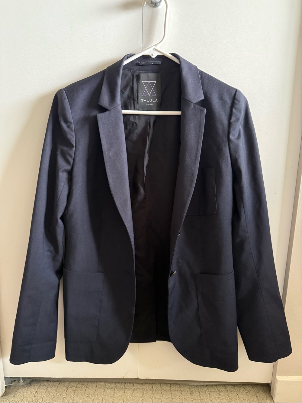Talula Navy Single-Breasted Women's Blazer